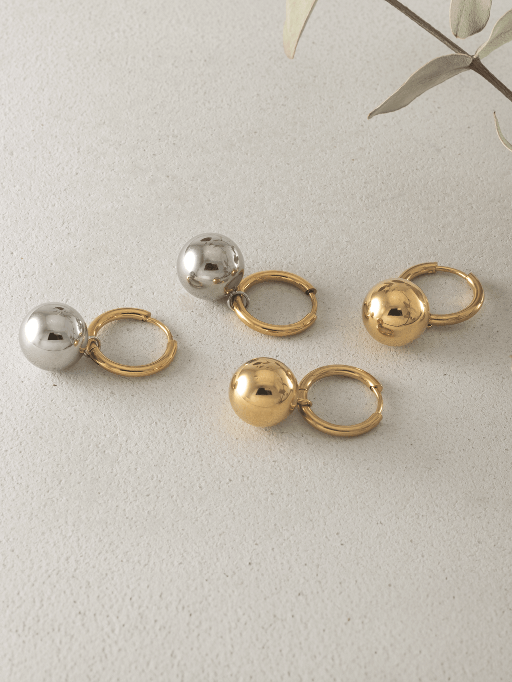e.m. ボールフープピアス未使用 e.m. ピアス ボールフープピアス レディース : ZOZOTOWN Yahoo