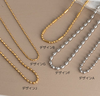 ボールチェーン ネックレス サージカルステンレス 13