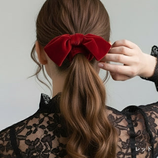 5色のリボンベロアシュシュ 4