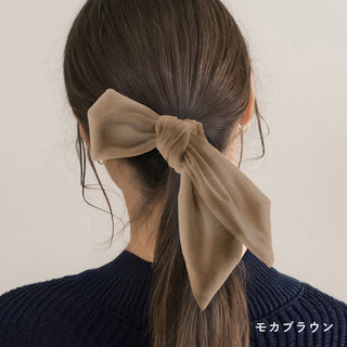 リボンベロアシュシュ 4