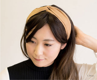 クロスタイプ ヘアバンド スウェード風 2