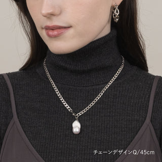 ネックレス 淡水真珠 バロックパール 1点物 サージカルステンレス バロック パール オーダーメイド 真珠ネックレス 真珠 ネックレス パールネックレス パール ネックレス 5