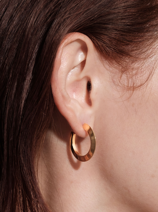 ピアス エッジデザイン フープ