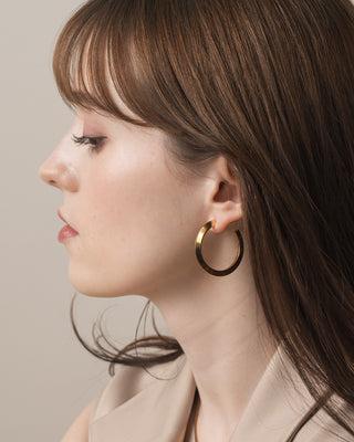 エッジデザイン フープ ピアス L