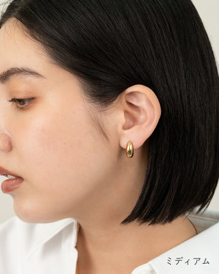 Mini earrings with nuance motif, surgical stainless steel 