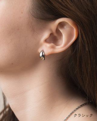 Mini earrings with nuance motif, surgical stainless steel 