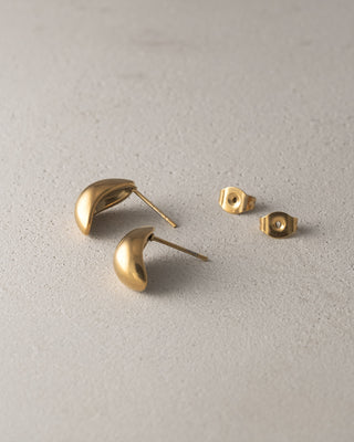Mini earrings with nuance motif, surgical stainless steel 