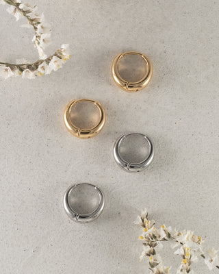 キャッチレス フープピアス サージカルステンレス