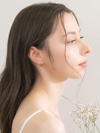 フープピアス K18 シンプル 3