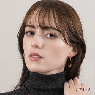 ピアス デザインフープピアス サージカルステンレス ステンレス  トレンド 6