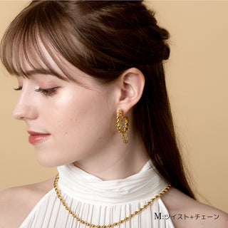 ピアス ボリュームフープピアス サージカルステンレス 10