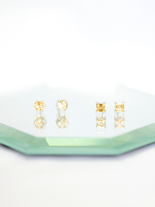 ピアス シトリン シルバー925