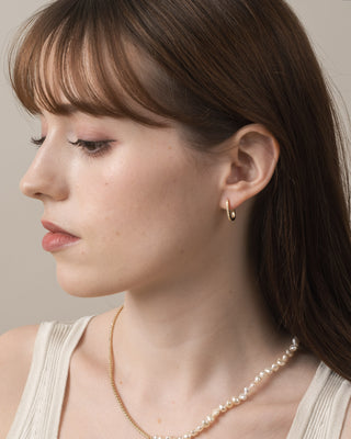パヴェが煌めく ハグピアス シルバー925 キャッチレス 2