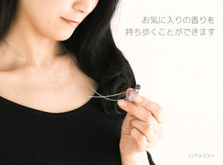 ハート宝石香水瓶ネックレス 3