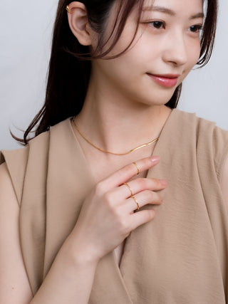 リング ニュアンス シンプル シルバー925 Silver925 細身 ウェーブ 7